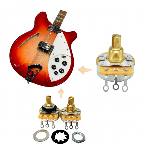 Electric Guitar Parts Audio Pots Volume Tone Adjustable Potentiometer Guitar Pots 500K Guitar Potentiometers