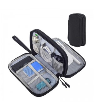 CJ423 Travel Cable Storage Bag Custom Logo Travel Pouch Digital Accessories Electronic Organizer Case Travel Cable Organizer Bag