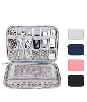 Wholesale Double Layers Storage Bag Travel Data Cable Organizer Laptop Electronics Accessories Storage Case