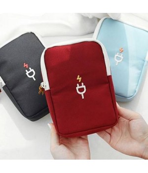 Travel Gadget Organizer Bag Portable digital cable bag Electronics Accessories Storage Carrying Case Pouch for USB power Bank