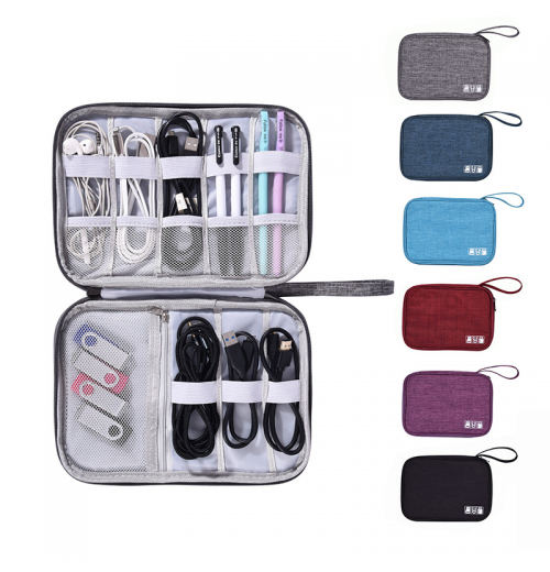 MKW4079 Portable Travel Gadget Digital Electronic Accessories Storage Cable Organizer Bag Cable Organizer Digital Storage Bag