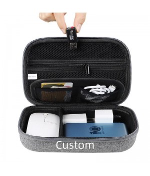 Wholesale EVA Digital Gadget Data Case Multifunctional Electronics Accessories Organizer Cable Earphone Storage Bag